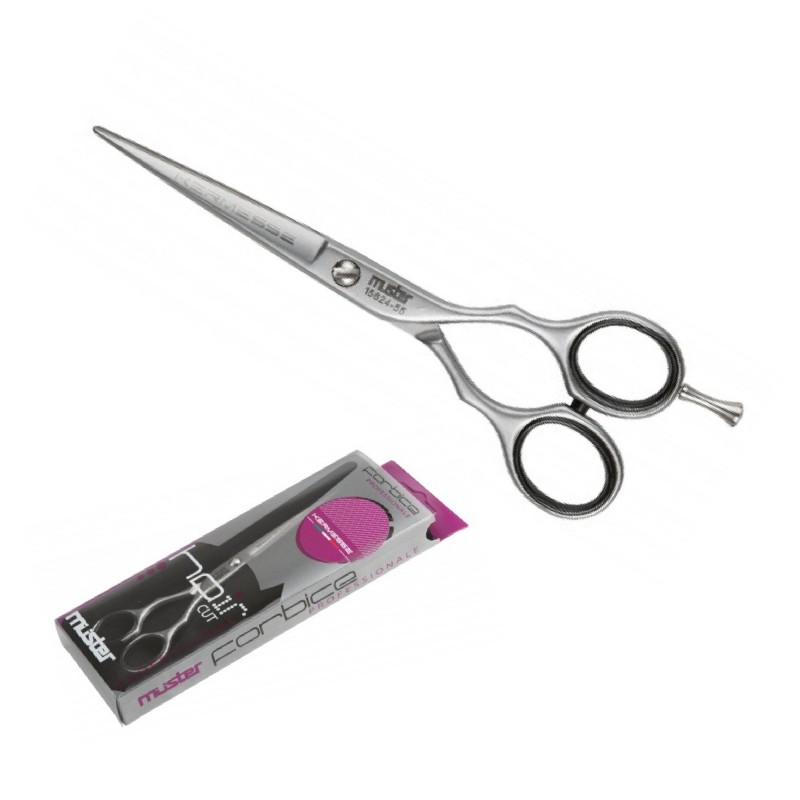 Forbice PROFESSIONALE MUSTER 5.5" parrucchiere capelli rasoio acciaio Forbice PROFESSIONALE MUSTER 5.5" parrucchiere capelli rasoio acciaio
