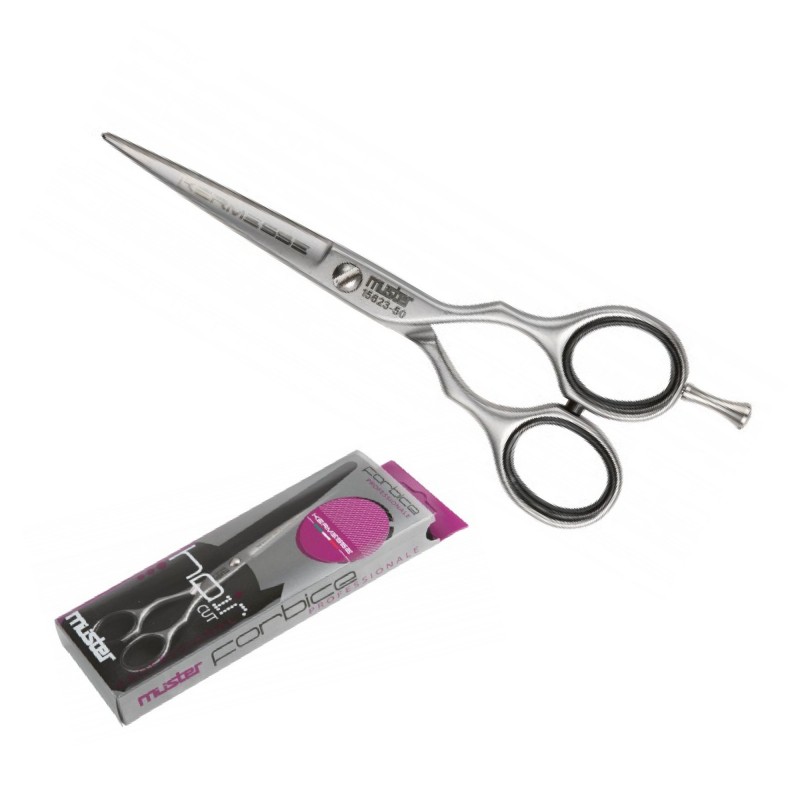 Forbice PROFESSIONALE MUSTER 5" parrucchiere capelli rasoio acciaio Forbice PROFESSIONALE MUSTER 5" parrucchiere capelli rasoio acciaio
