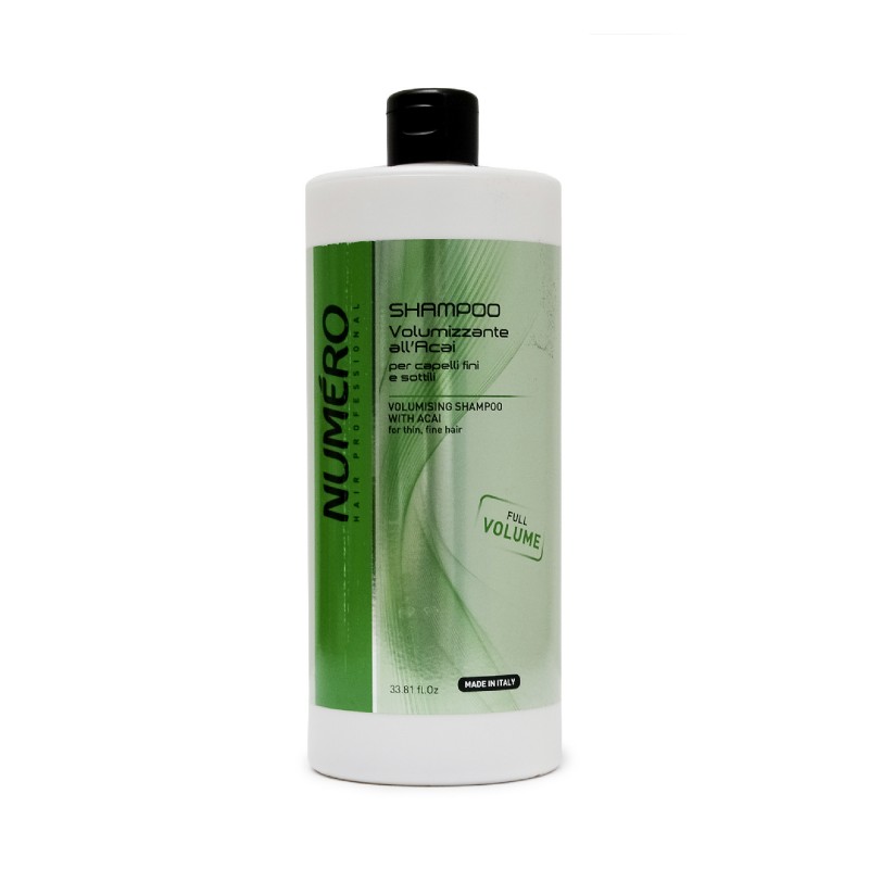 SHAMPOO VOLUMIZZANTE all'ACAI BRELIL NUMERO per capelli fini e sottili 1000ml SHAMPOO VOLUMIZZANTE all'ACAI BRELIL NUMERO per capelli fini e sottili 1000ml