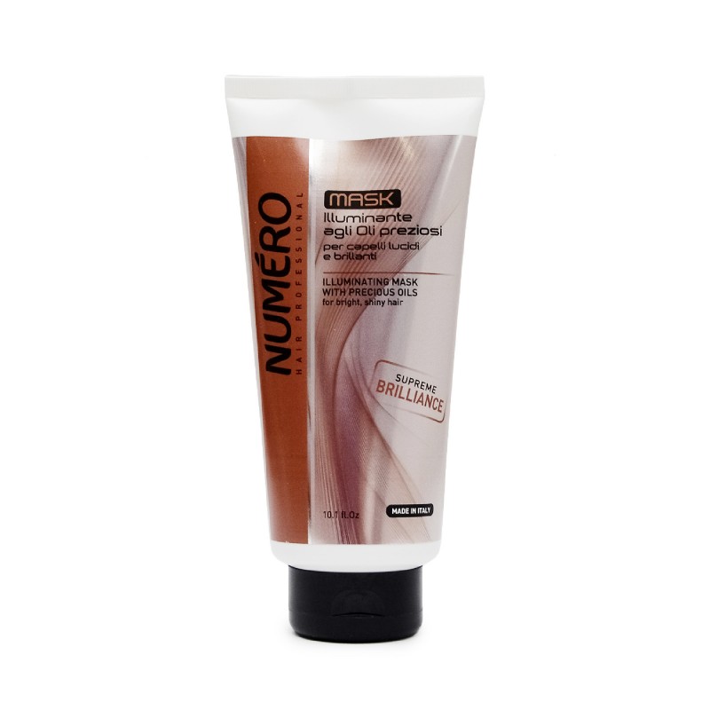 MASCHERA ILLUMINANTE BRELIL NUMERO per capelli lucidi e brillanti 300ml MASCHERA ILLUMINANTE BRELIL NUMERO per capelli lucidi e brillanti 300ml