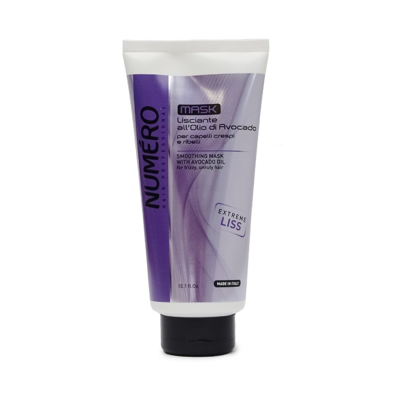 MASCHERA LISCIANTE BRELIL NUMERO ideale per capelli crespi e ribelli 300ml MASCHERA LISCIANTE BRELIL NUMERO ideale per capelli crespi e ribelli 300ml