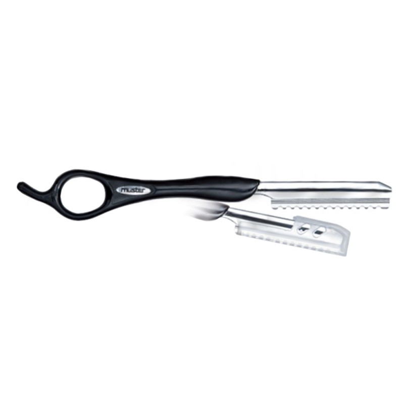 RASOIO A SFILZINO TIPO F MUSTER lama intercambiabile acciaio inox capelli RASOIO A SFILZINO TIPO F MUSTER lama intercambiabile acciaio inox capelli