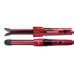 TRASFORMER 2 in 1 MUSTER PIASTRA capelli LISCI e FERRO ARRICCIACAPELLI RICCI