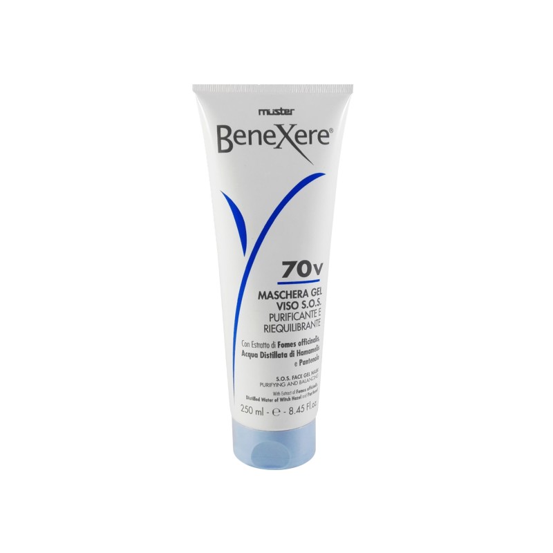 70V BENEXERE MUSTER MASCHERA GEL VISO purifica la pelle in pochi minuti 250ml 70V BENEXERE MUSTER MASCHERA GEL VISO purifica la pelle in pochi minuti 250ml