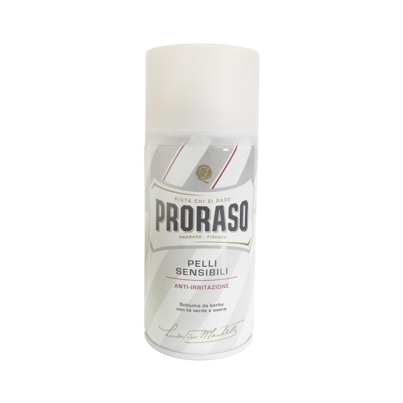 SCHIUMA da barba PELLI SENSIBILI PRORASO ANTI-IRRITAZIONE 300ml shaving rasatura