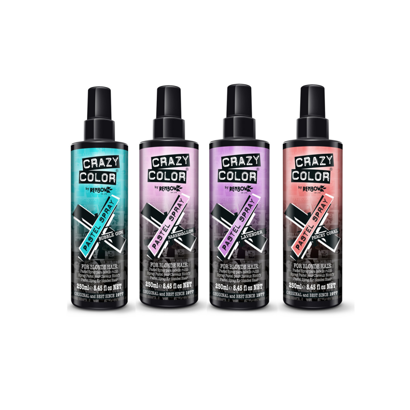 CRAZY COLOR PASTEL SPRAY colorante tonalizzante colore per capelli biondi 250ml CRAZY COLOR PASTEL SPRAY colorante tonalizzante colore per capelli biondi 250ml