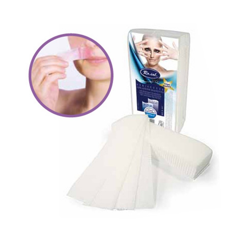 200 STRISCE baffetti viso parti delicate pretagliate ROIAL ceretta depilazione