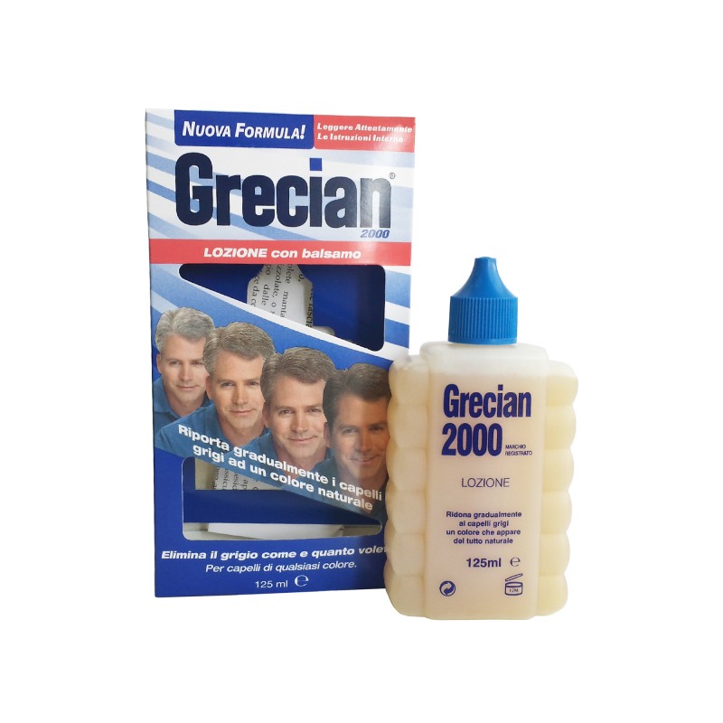 GRECIAN 2000 LOZIONE con balsamo elimina capelli grigi colorante antigrigio uomo GRECIAN 2000 LOZIONE con balsamo elimina capelli grigi colorante antigrigio uomo