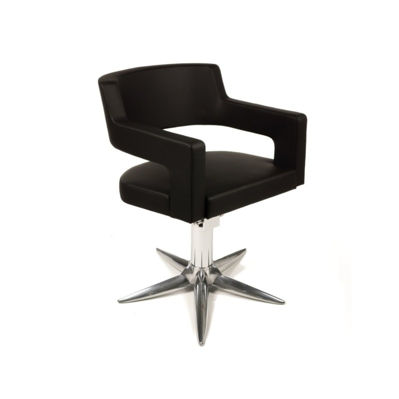 POLTRONA CREUSA NERA PROFESSIONALE Gamma & Bross per salone parrucchiere POLTRONA CREUSA NERA PROFESSIONALE Gamma & Bross per salone parrucchiere