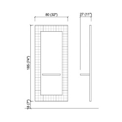 POSTO LAVORO MATELASSE con cornice GAMMA & BROSS per salone parrucchiere POSTO LAVORO MATELASSE con cornice GAMMA & BROSS per salone parrucchiere