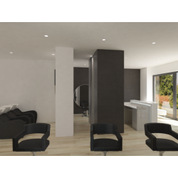 POLTRONA CREUSA NERA PROFESSIONALE Gamma & Bross per salone parrucchiere POLTRONA CREUSA NERA PROFESSIONALE Gamma & Bross per salone parrucchiere