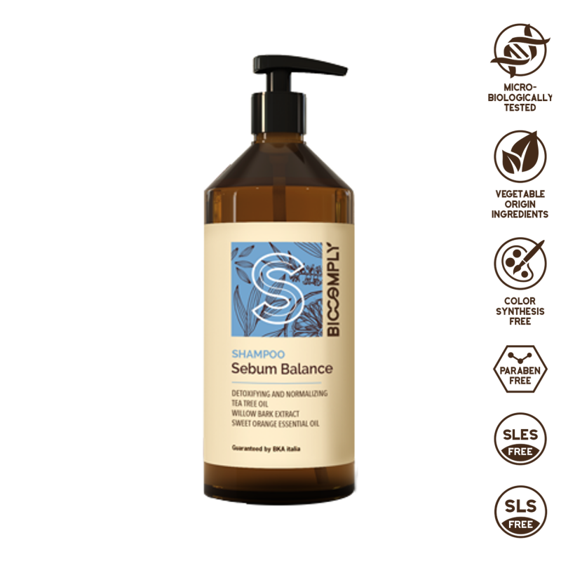 BIOCOMPLY SEBUM BALANCE SHAMPOO VEGETALE NATURALE capelli grassi con sebo 500ml BIOCOMPLY SEBUM BALANCE SHAMPOO VEGETALE NATURALE capelli grassi con sebo 500ml