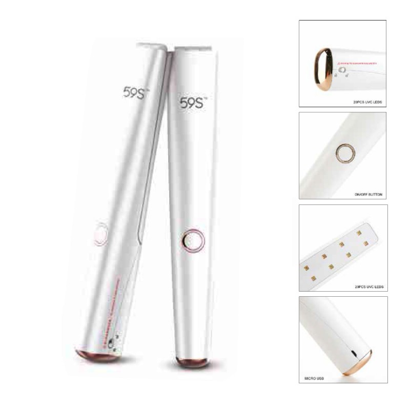 STERILIZZATORE PORTATILE UV LED - WAND 59S - elimina da oggetti 99,9% batteri STERILIZZATORE PORTATILE UV LED - WAND 59S - elimina da oggetti 99,9% batteri