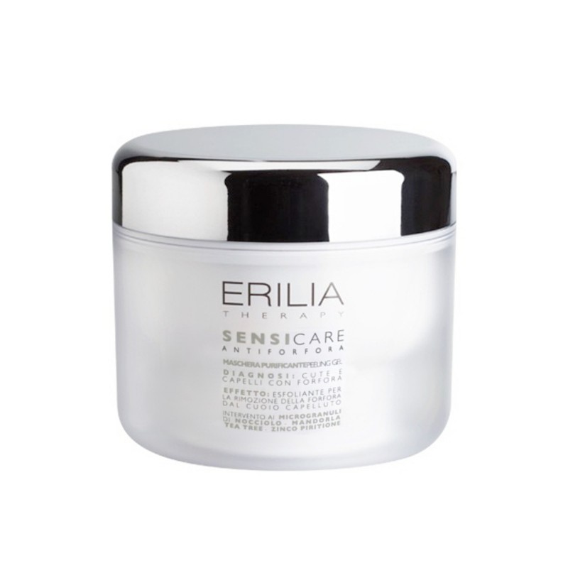 MASCHERA PURIFICANTE PEELING GEL ERILIA SENSICARE capelli anti forfora 200ml MASCHERA PURIFICANTE PEELING GEL ERILIA SENSICARE capelli anti forfora 200ml