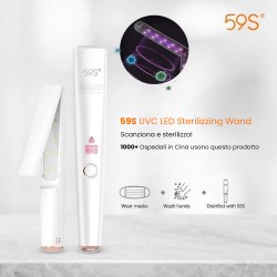 STERILIZZATORE PORTATILE UV LED - WAND 59S - elimina da oggetti 99,9% batteri STERILIZZATORE PORTATILE UV LED - WAND 59S - elimina da oggetti 99,9% batteri