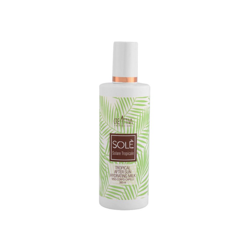 CREATTIVA Solè LATTE TROPICAL AFTER SUN HYDRATING MILK viso corpo e capelli 300ml CREATTIVA Solè LATTE TROPICAL AFTER SUN HYDRATING MILK viso corpo e capelli 300ml