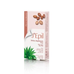 STRISCE DEPILATORIE ceretta per VISO e PELLI NORMALI con ARGAN E ALOE cera 20pz STRISCE DEPILATORIE ceretta per VISO e PELLI NORMALI con ARGAN E ALOE cera 20pz
