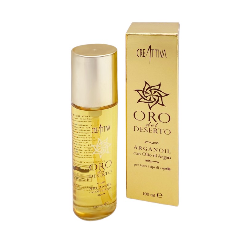 ARGANOIL con olio di ARGAN ORO DEL DESERTO CREATTIVA per tutti i capelli 100ml ARGANOIL con olio di ARGAN ORO DEL DESERTO CREATTIVA per tutti i capelli 100ml