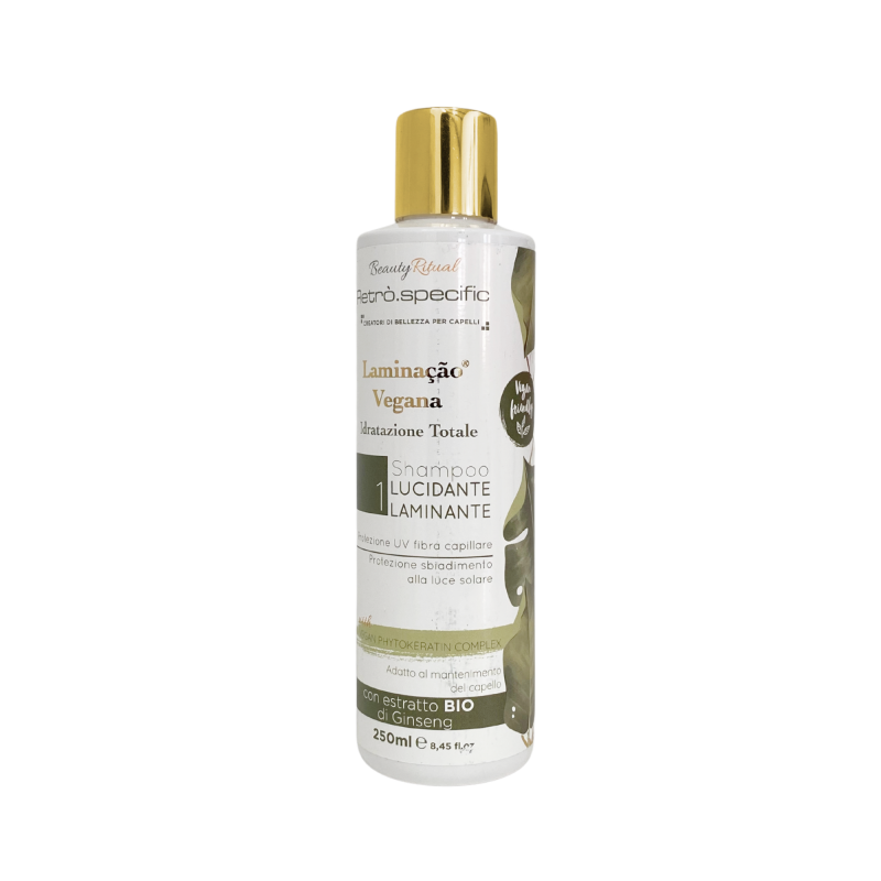 LAMINACAO VEGANA N.1 SHAMPOO LUCIDANTE LAMINANTE protegge il capello 250ml LAMINACAO VEGANA N.1 SHAMPOO LUCIDANTE LAMINANTE protegge il capello 250ml