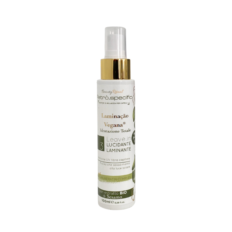 LAMINACAO VEGANA N.3 LEAVE.IN LUCIDANTE E LAMINANTE nutre i capelli sfibrati 100ml LAMINACAO VEGANA N.3 LEAVE.IN LUCIDANTE E LAMINANTE nutre i capelli sfibrati 100ml